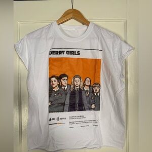 Derry Girls White Graphic T-Shirt